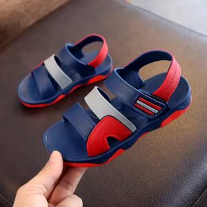 Cheap Wholesale Lightweight Comfortable Kids Boys Fashion Sport Sandals Open Toe Summer Ankle Strap Flat Sandals for Childr - Image 3