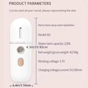 Nano Spray Facial Steam Facial Moisturizing Wireless Cold Mist Air Purification Mini Travel Spray Bedroom Moisturizing Spray - Image 4