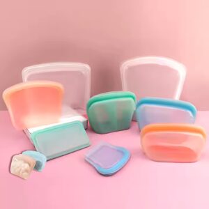 Stand-up Kitchen Silicone Food Storage Bag Reusable Food Container Self-sealed Bag - Image 3