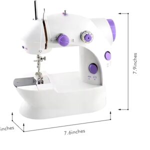 Adult Electric Crafting Speed Crafting Mending Machine Electric Overlock Sewing Silks Wool Leather Mini Portable Sewing Machine - Image 7
