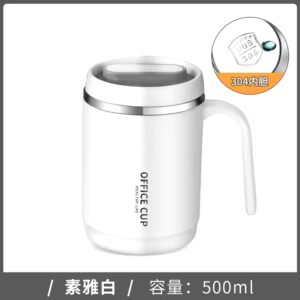 Travel Mug Restaurant Coffee Mug Stainless Steel Thermos Cup With Handle portable thermos cup food grade mug with lid - Image 6