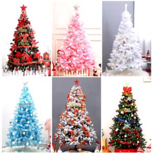 6ft 7ft 8ft 9ft 10ft 12ft Snow Christmas Trees PE PVC Big Artificial Green Christmas Tree - Image 6