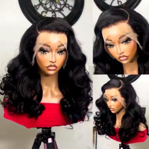 Body Wave Lace Front Human Hair Wigs for Black Women Full Hd Frontal Wig Human Hair Ocean Wave Bob Wigs - Image 5