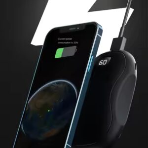 USB Rechargeable Hand Warmer With Power Bank .Reusable With temperature display Electric Hand Warmer - Image 7