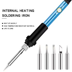 60W 110V/220V Multimeter Electric Soldering Iron Kit with Adjustable Temperature Electric Soldering Iron Electronic Repair Tool - Image 8
