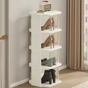 Simple shoe rack at home entrance saving space dormitory rental multi-layer small narrow shoe cabinet behind the - Image 7