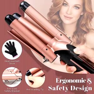 Liquid crystal display portable single barrel electric hair curler Single barrel hair curler - Image 4