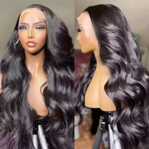 13x4Lace Frontal Wigs Human Hair High Temperature Fibre Hair Wig - Image 6