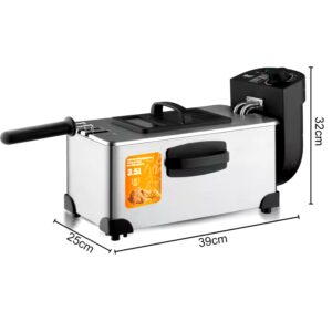 RAF Mini Electric Fryer Multifunctional Home Electric Deep Fryers Commercial Kitchen Chicken French Fries RAF Brand Deep Fryer - Image 7