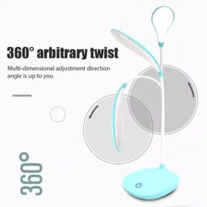 Portable Office Touch Dimming Table Lamp Rechargeable Battery LED Stand Bedroom Eye Protection Desk Lamp Table Top Lanterns - Image 6