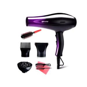 5 in one black purple pink red hair blow dryer comb professional hair dryer 2022 - Image 8