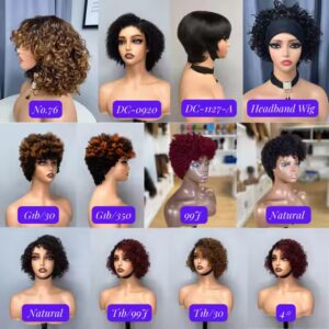 Short 4x4 Glueless Human Hair Wigs - Image 7