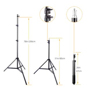 12 inch photographic lighting Kit with Tripod Stand Selfie Stick ,Phone Holder for Phone Selfie Video Makeup Youtube Photography - Image 4