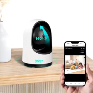 Indoor Home Security Tuya Smart Wifi Pet Baby Camera 2P&4P 2880*1620P Cloud Storage Wireless Baby Monitor - Image 4