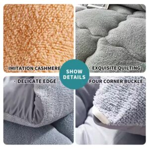 High Quality Winter Thickened Quilt Core Home Bed Warm Quilted Lamb Fleece Comforter - Image 5