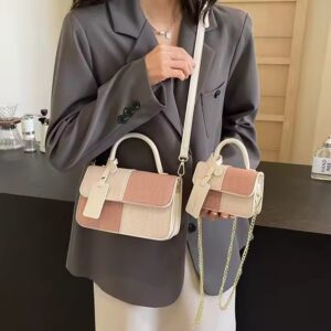 Large capacity 2 size thick PU leather tote bag - Image 4