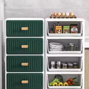 3 Layers Modern Style Home Kitchen 35 Cm Width Multi-layer Small Storage Cabinet Plastic Cupboard for toys - Image 5