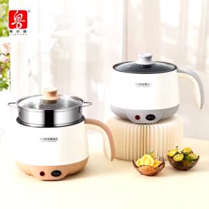 1.5L Electric Cooking Pot Non-Stick Hot Pot Electric Skillet Cooking For Dormitory - Image 2