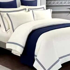 100% Cotton Hotel Bed Fitted Sheet Set 5 Star Hotel Bedsheet Set Hotel Bedding Set - Image 3