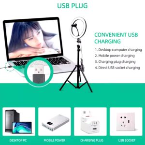 12 inch photographic lighting Kit with Tripod Stand Selfie Stick ,Phone Holder for Phone Selfie Video Makeup Youtube Photography - Image 6