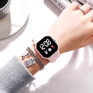 Student electronic Digital Fashion Sports watch Cheap silicone lighting sport Child LED Watch For Kids Digital Watches - Image 7