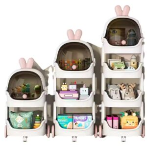 Household Cartoon Snack Cart Storage Shelves Living Room Bedroom Multi-layer Debris Storage Rack - Image 7