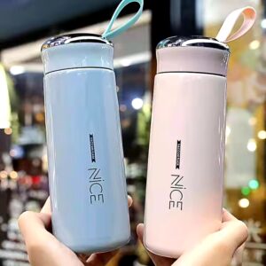 Wholesale New portable rope children's drinking utensils outdoor leakproof 350ml Double Wall Glass Cup Water Bottle - Image 6