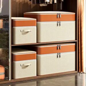 Wardrobe Clothing Storage Container Foldable Underwear Clothing Storage Box Adjustable Space Storage Box - Image 1