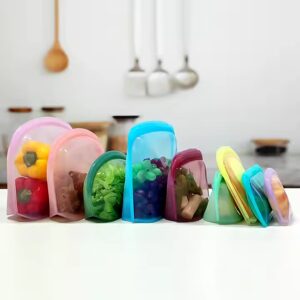 Stand-up Kitchen Silicone Food Storage Bag Reusable Food Container Self-sealed Bag - Image 6
