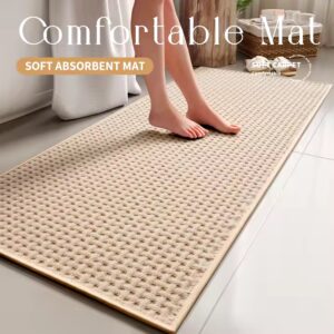 Bathroom bathtub super Absorbent Bathroom Rugs bath mat Bathroom Floor quick dry non slip soft bath mat - Image 3