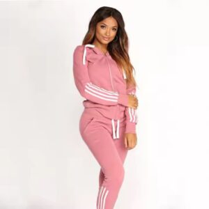 Women's Sports Sets women Fashion Wholesale Spring fall Printed Long Sleeve ladies jogger clothes Hoodie Sports pants set - Image 3