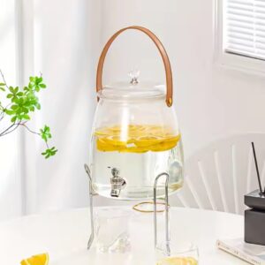 5L Beverage Dispenser Iced Tea Plastic Pitcher Cold Kettle With Faucet And Lid Lemonade Water Drink Tea Jar For Wedding Party - Image 7