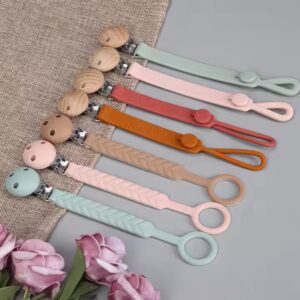 New Design Wholesale Custom Metal Clip Teething Case Soother Chain Baby Silicone Pacifier Clip - Image 5