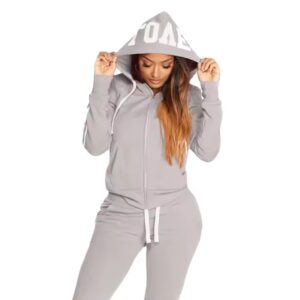 Women's Sports Sets women Fashion Wholesale Spring fall Printed Long Sleeve ladies jogger clothes Hoodie Sports pants set - Image 4