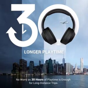 High-quality Hybrid Noise Cancelling Headphones Wireless Headset Playtime 30H BT 5.3 Over-ear Headphones with Deep Bass - Image 5