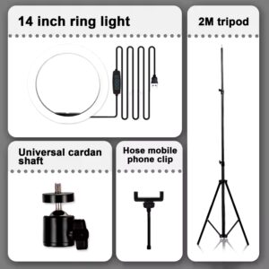 HOT 14 Inch Led Selfie Rgb Ring Light Photographic Tik Tok Ringlight Dimmable Live makeup Ring light - Image 6