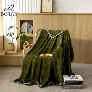 Luxury Home Soft Plaid Pineapple Flannel Throw Blanket warm Polyester Coral Fleece Blankets for Winter - Image 4