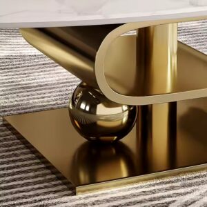 High-end luxury modern style high-quality coffee table set for living room - Image 6