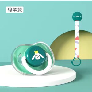 baby pacifier with clip silicone pacifier with cartoon BPA free food grade baby pacifier - Image 6