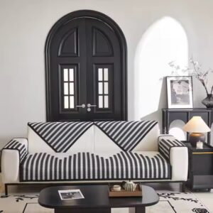 Black vine print non-slip Sofa Cover cloth Sofa pillowcase - Image 3