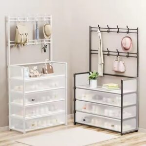 Simple Shoe And Hat Integrated Stand Indoor Multi-layer Dust And Space Saving Simple Shoe Rack At The Entrance For Household Use - Image 4