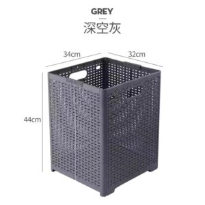 Collapsible Plastic Laundry Basket Folding Laundry Basket For Dirty Clothes - Image 4