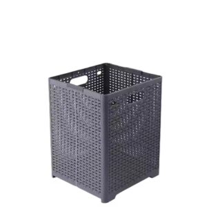 Collapsible Plastic Laundry Basket Folding Laundry Basket For Dirty Clothes - Image 2