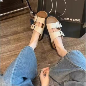 Wholesale women summer new fashion soft sole casual slide slippers 2024218-4 - Image 8