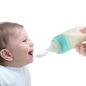 BH Baby Food Squeeze Spoon Feeder silicone food feeder silicone squeeze feeder - Image 3