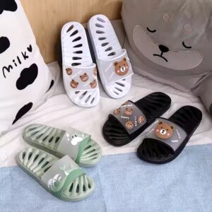 Wholesale family bathroom slippers parent-child hollow out nonslip quick dry slippers - Image 3