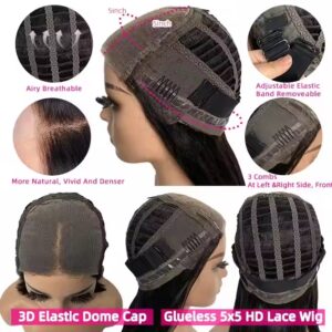 Human Hair Wig Natural HD Glueless Transparent Lace Water Wave Quick & Easy Glueless With Breathable Air Wigs - Image 6