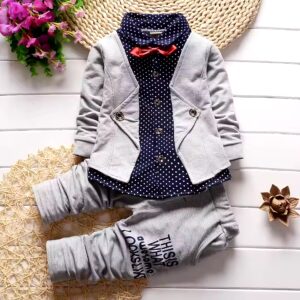 High quality custom fashion children clothes set boys trendy clothes - Image 7