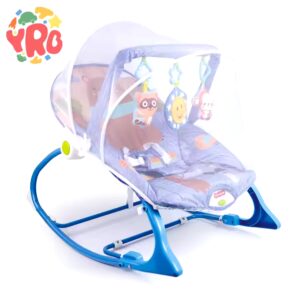 3 in 1 Hot Selling Babies Rocking Chair Electric Soft Vibrating Swing Baby Rocker with Mosquito Net - Image 3