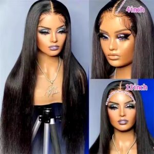 Lace Wig Glueless Brazilian Virgin Hair Wig 13x4 HD Topper Hair Lace Human Hair Wigs for Black Women - Image 5